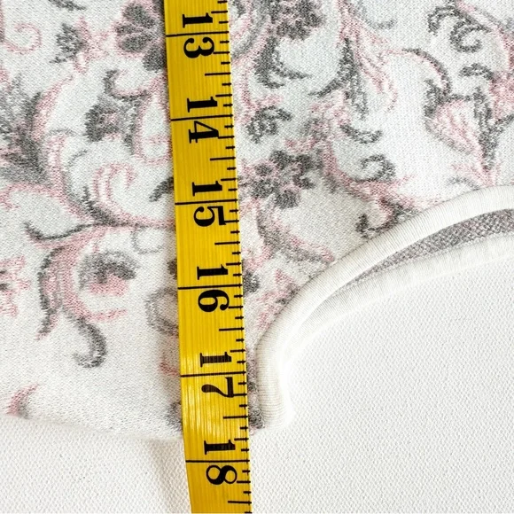 BCBG Max Azria "Wilma" Fit Flare Dress Women's Large Floral Pink Cream - Picture 8 of 10